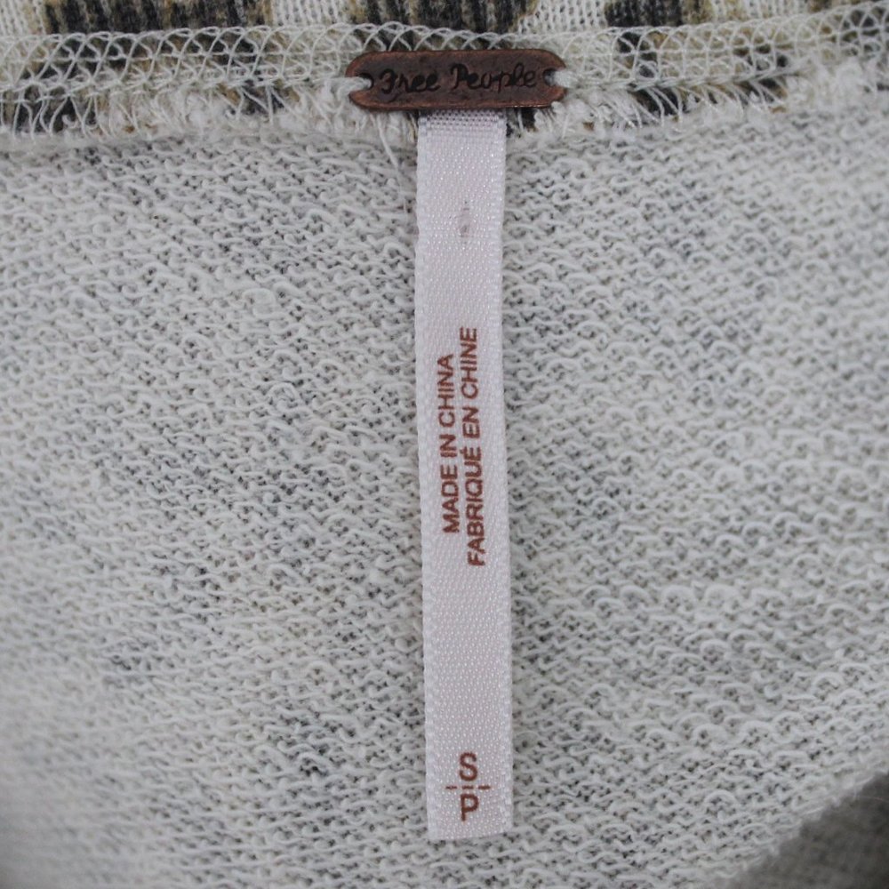 Free People Leopard/ Cheetah Print Cowl Neck Top - Picture 12 of 16